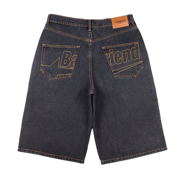 Baggee Denim Short (Washed Black)