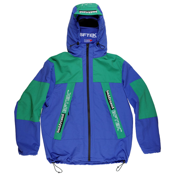 BFTEK Rain Jacket/Balaclava (Blue/Green)