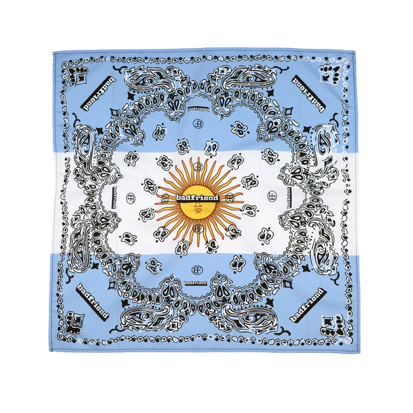 Argentina Paisley Bandana (Blue/White)