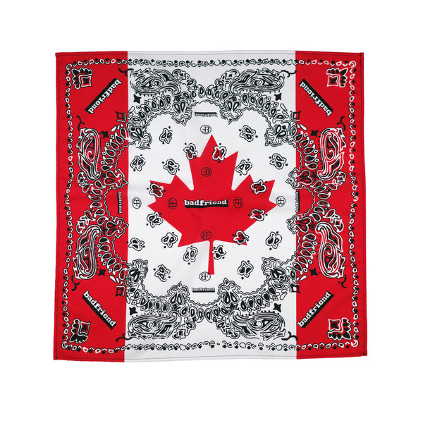 Canada Paisley Bandana (Red/White)