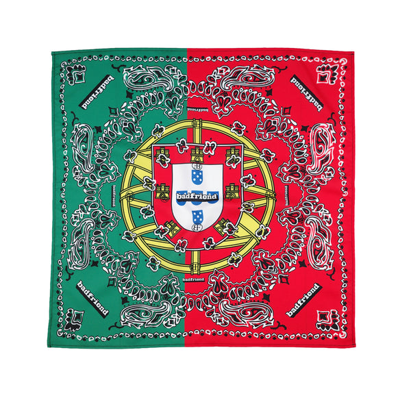 Portugal Paisley Bandana (Red/Green)