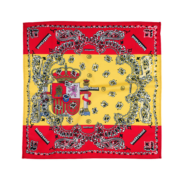 Spain Paisley Bandana (Yellow/Red)