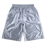 Cursive Baggee Basketball Short (Silver)