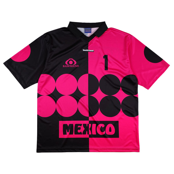 Split Soccer Jersey (Black/Pink)