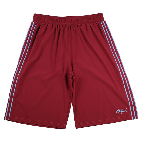 Striped Nylon Baggee Short (Cardinal)