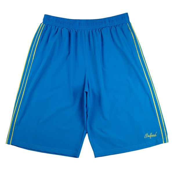 Striped Nylon Baggee Short  (Turquoise)